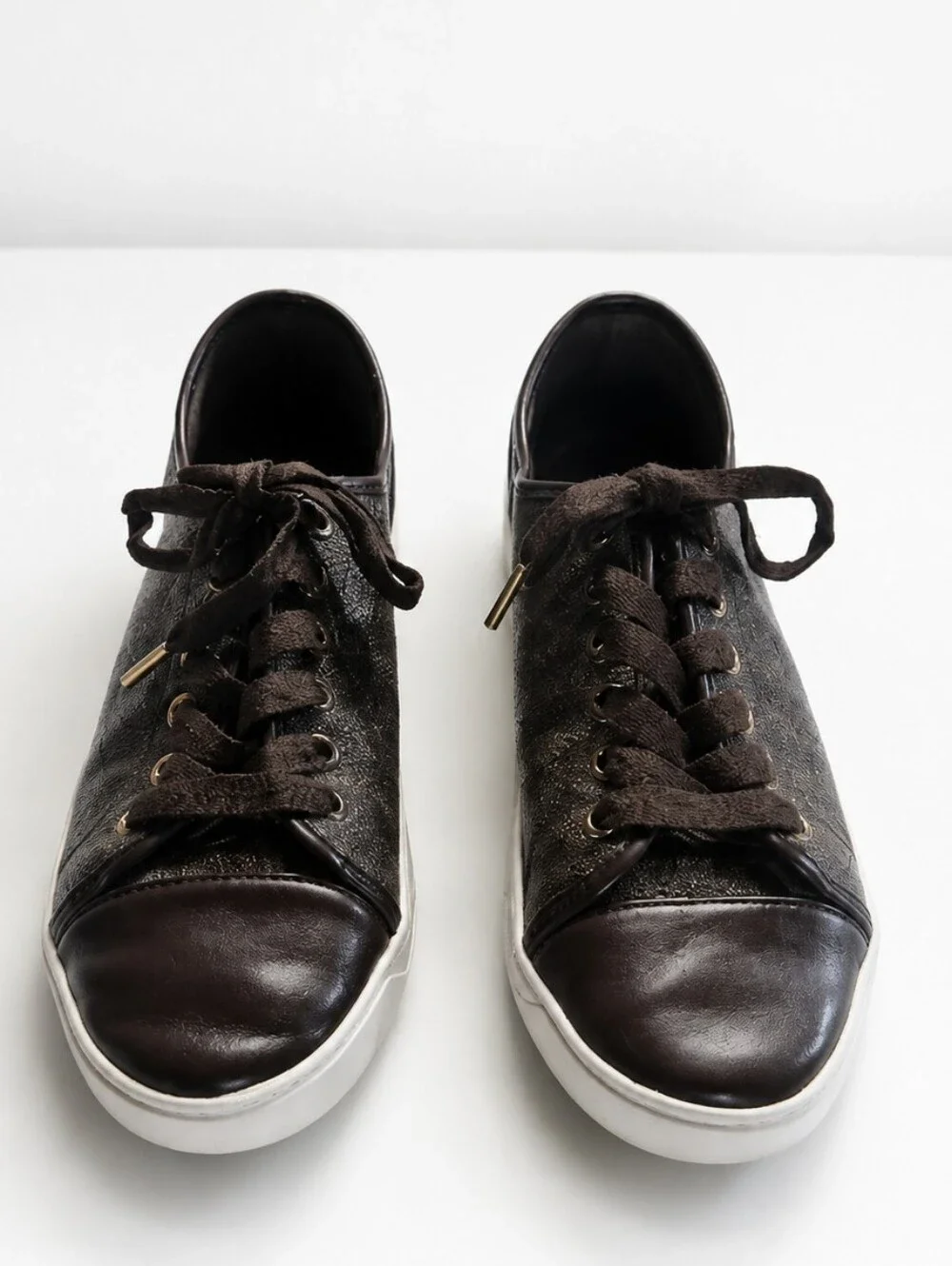 MICHAEL KORS BROWN LOGO SNEAKERS
